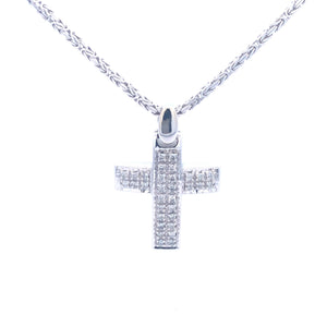 20" Diamond Necklace 32 Diamond .64 Carat T.W. 14K White Gold 18.5g