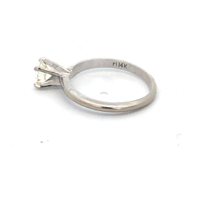 Lady's Diamond Engagement Ring .60 CT. 14K 2 Tone Gold 2.3g