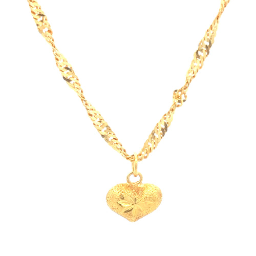 Gold Fashion Necklace 22k Yellow Gold 7.5g