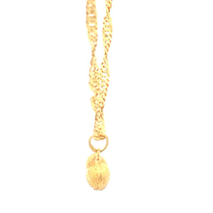 Gold Fashion Necklace 22k Yellow Gold 7.5g