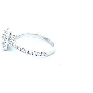 NEIL LANE Engagement Ring 33 Diamonds 1.67 Carat T.W. 14K White Gold 3.7g