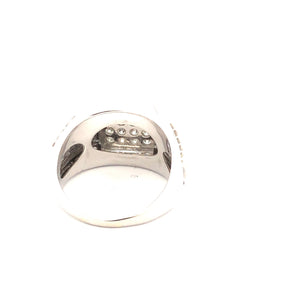 Gent's Diamond Cluster Ring 58 Diamonds 2.76 Carat T.W 2 Tone Gold 10.8g